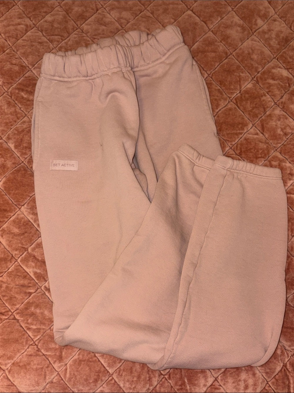 SET Active Pale Pink Fleece sweat pants